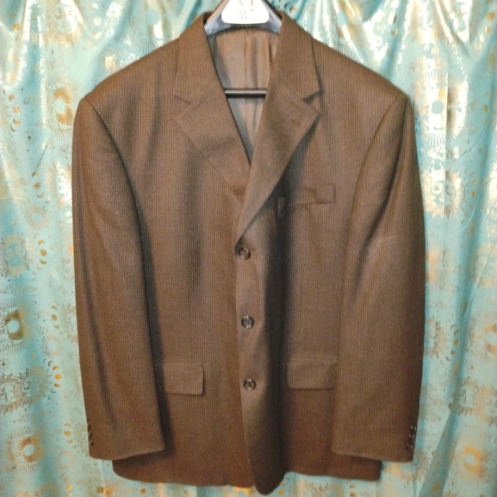 Versini Brown Wool Men's Blazer